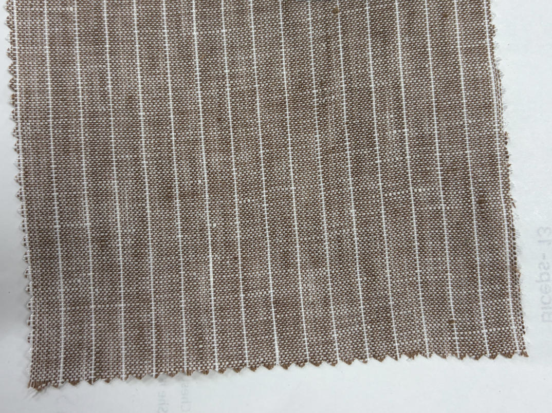 TUANMAX Custom Beige Linen Striped Suit for Men | Tailored Summer Suit