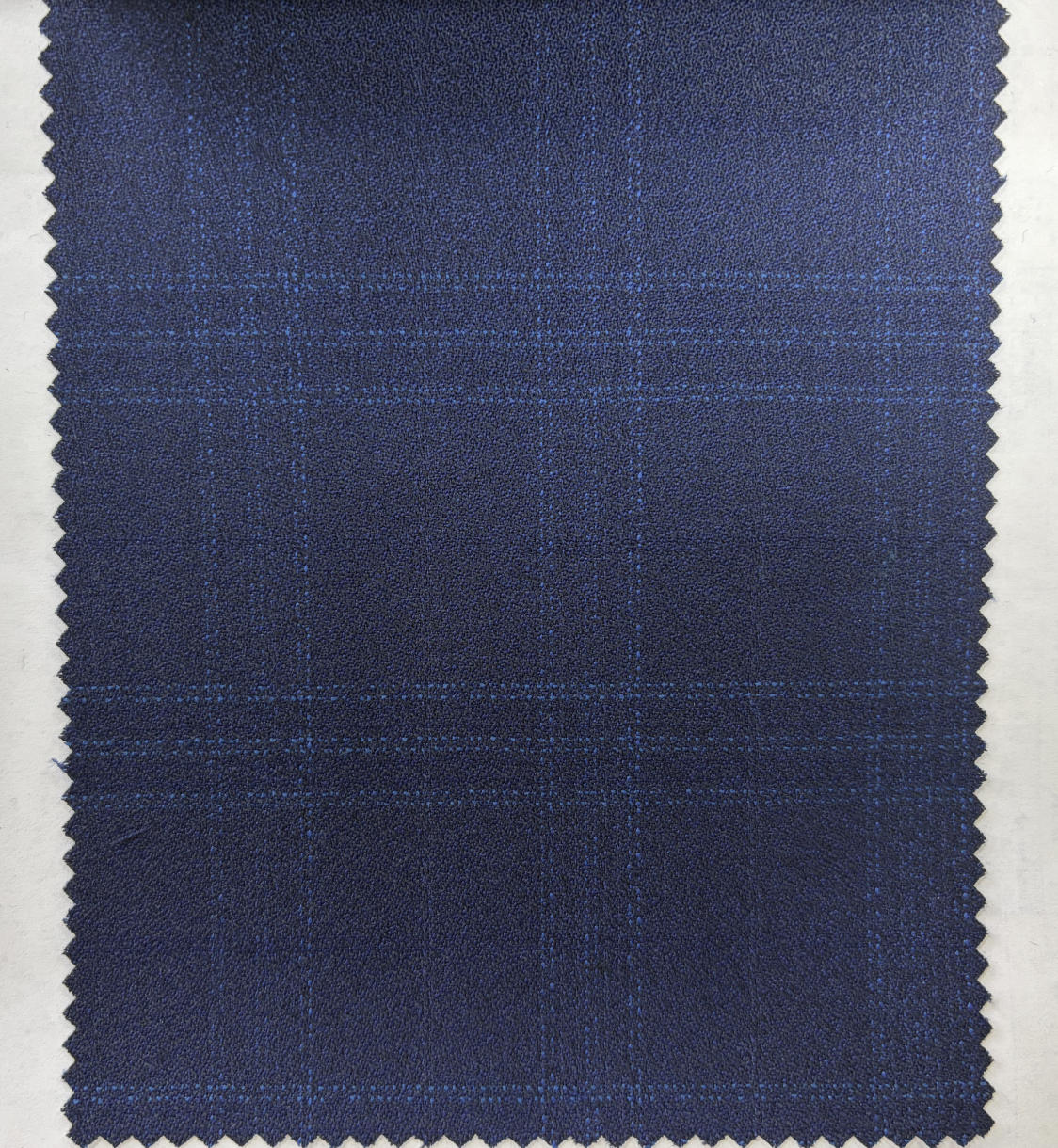 TUANMAX Men's Dark Blue Single-Breasted Two-Button Flap Formal Suit