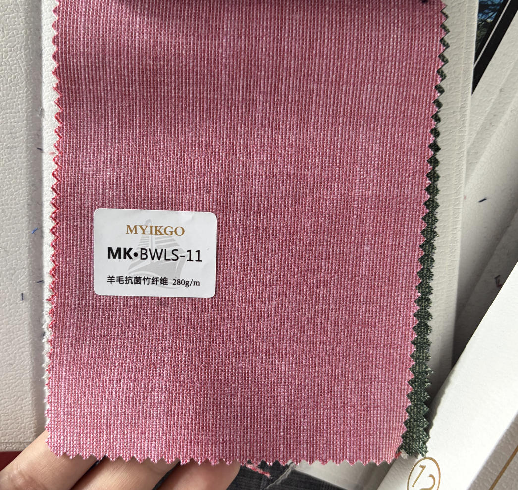 TUANMAX Men's Pink Textured Wool-Blend Tailored Blazer | Custom Jacket