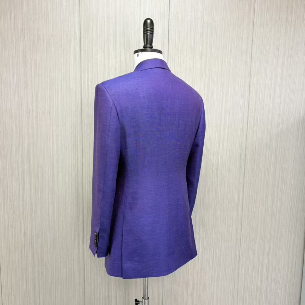 TUANMAX Custom Purple Suit Jacket for Men | Tailored Formal Suit