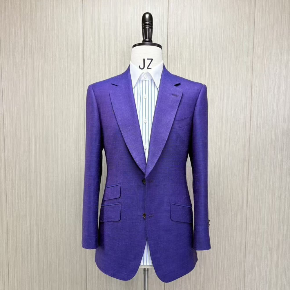 TUANMAX Custom Purple Suit Jacket for Men | Tailored Formal Suit