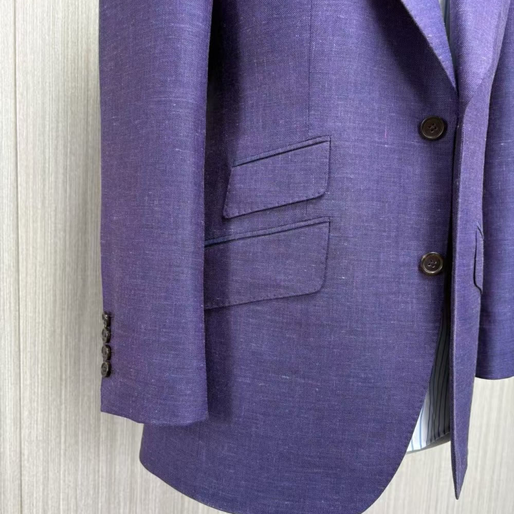 TUANMAX Custom Purple Suit Jacket for Men | Tailored Formal Suit