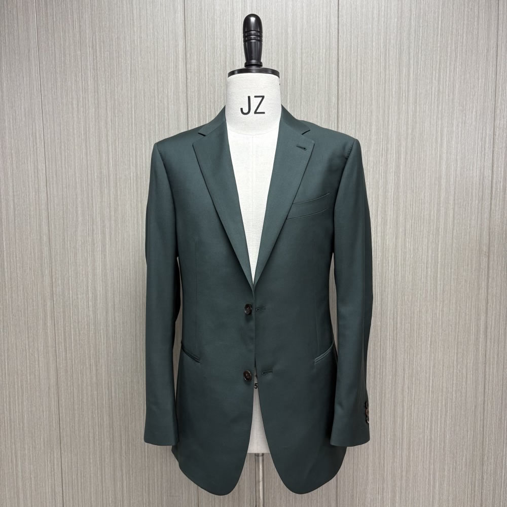TUANMAX Men Dark Green Notch Lapel 2 Button Custom Suit Blazer | Men’s Tailored Suit