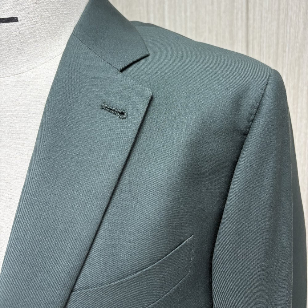 TUANMAX Men Dark Green Notch Lapel 2 Button Custom Suit Blazer | Men’s Tailored Suit
