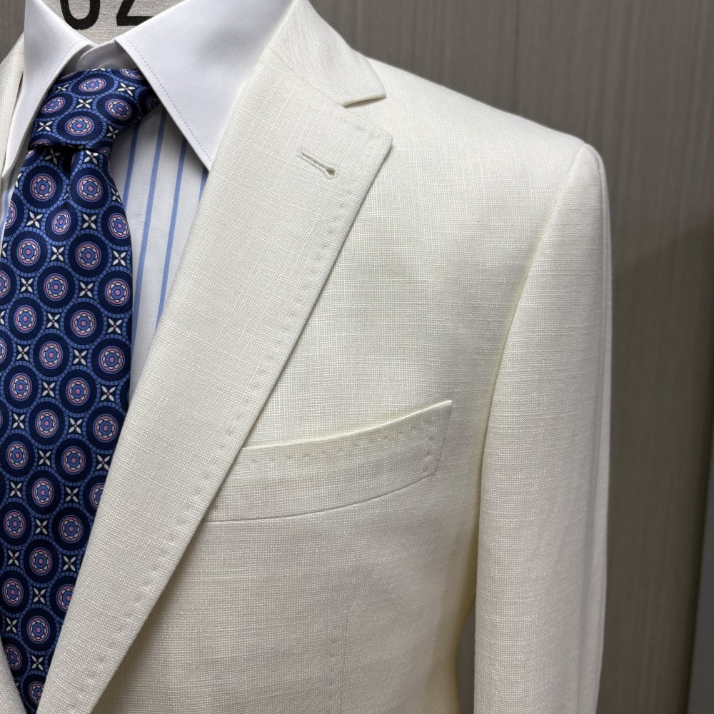 TUANMAX Custom White Linen Suit for Men | Tailored Summer Formal Suit